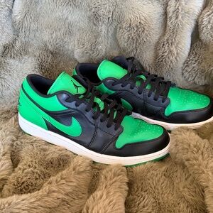 Nike Jordan’s Men's Vibrant Green and Black Sneakers
